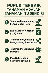 Pupuk Terbaik Tanaman adalah Tanaman itu Sendiri